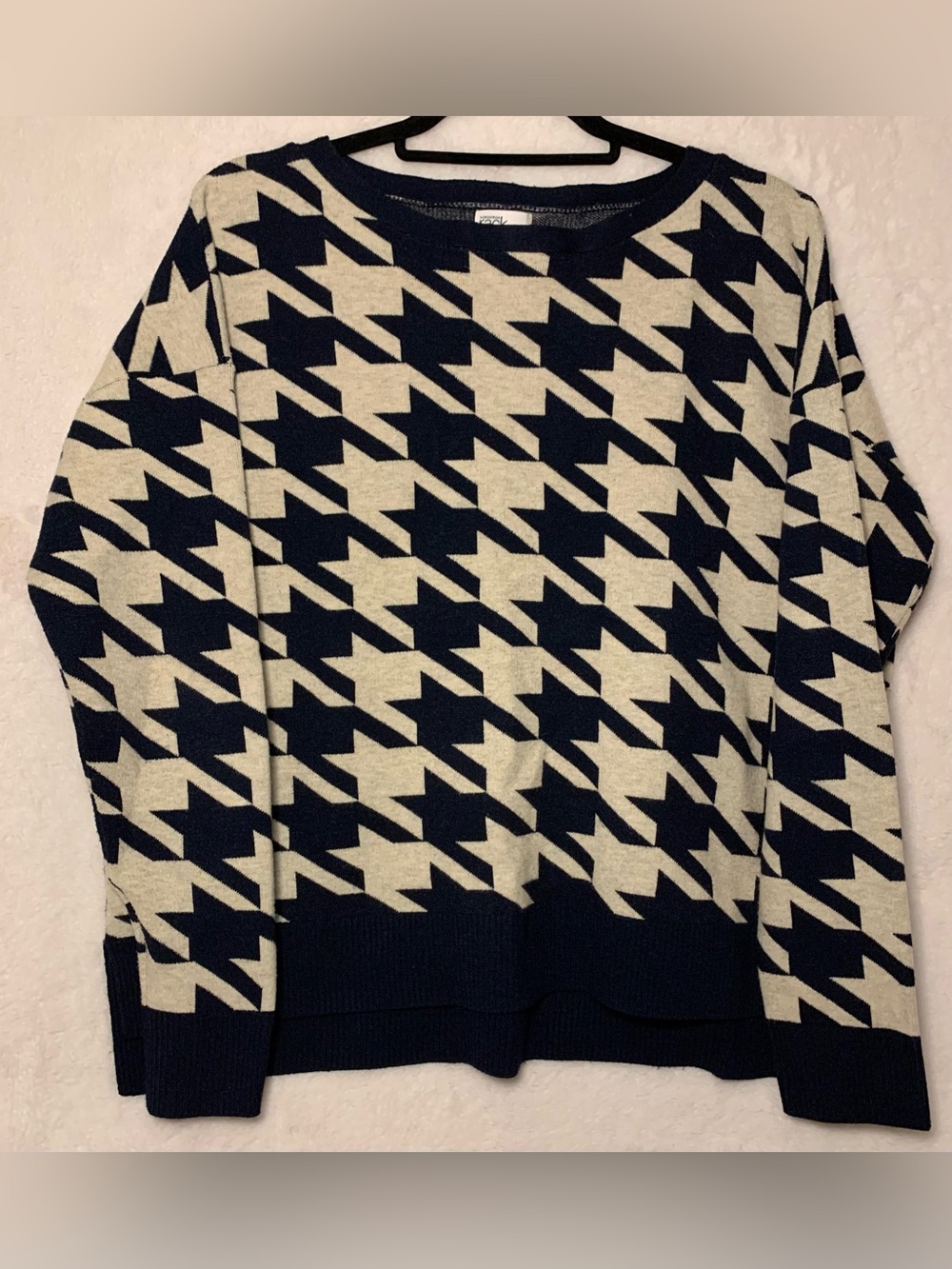 Nordstrom Houndstooth Crewneck Sweater